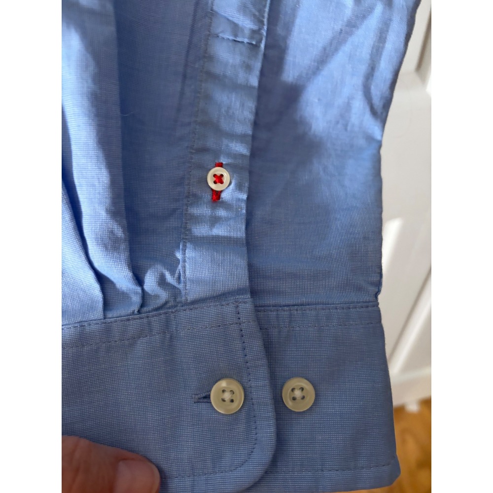 Tommy Hilfiger Men XL Classic Fit Light Bl Oxford Button Down Shirt Long Sleeve - Picture 4 of 10